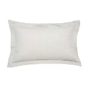 Bedeck of Belfast Aris Woven Stripe Oxford Pillowcase, Silver