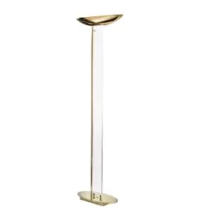 Delphi Designer Glass Floor Light Polished Gold, 2x R7S