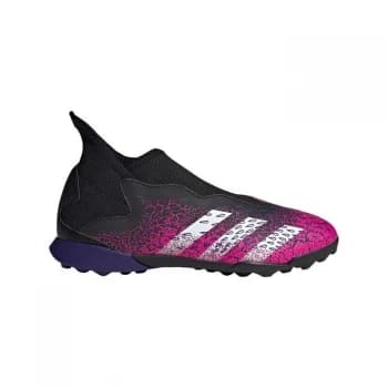 adidas Predator Freak .3 Junior Laceless Astro Turf Trainers - Black/ShockPink