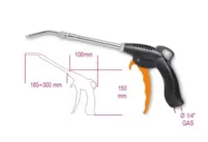 Beta Tools 1949T Telescopic Progressive Blow Gun 165 ÷ 300mm 6-8 Bar 019490040
