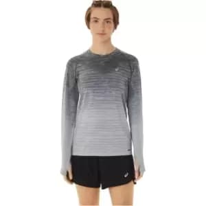Asics Seamless Long Sleeve Womens Running Top - Grey