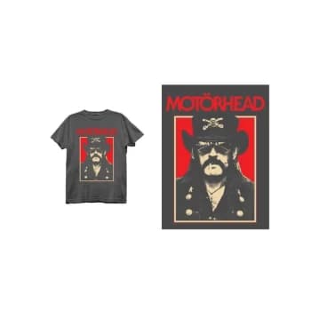 Motorhead - Lemmy RJ Unisex Large T-Shirt - Grey