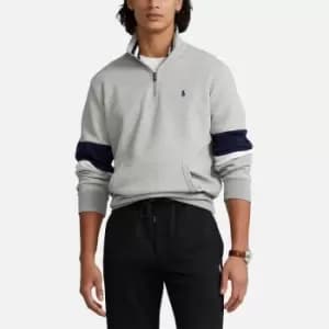 Polo Ralph Lauren Mens Double Knit Mesh Sweatshirt - Andover Heather - M