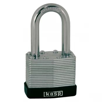 Kasp K13040L40D Laminated Steel Padlock - 40x40mm - Long Shackle