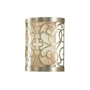 1 Light Indoor Wall Light Silver Leaf, E14