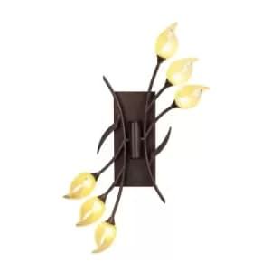 Holland Ceiling/Wall Switched 6 Light G9, Brown/Black Oxide