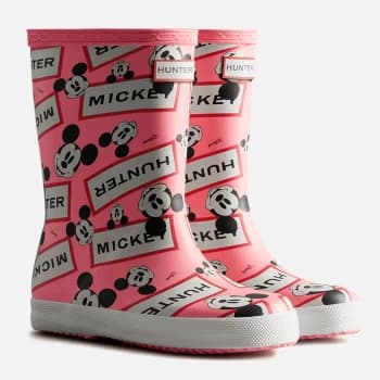 Hunter X Disney Original Kid's First Classic Disney Wellington Boots - Pink Shiver - UK 11 Kids