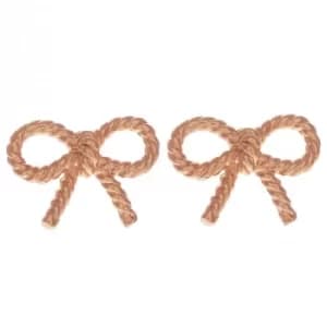 Ladies Olivia Burton Rose Gold Plated Sterling Silver Vintage Bow Earrings