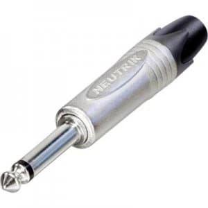 Neutrik NP2X 6.35mm audio jack Plug, straight Number of pins: 2 Mono Silver