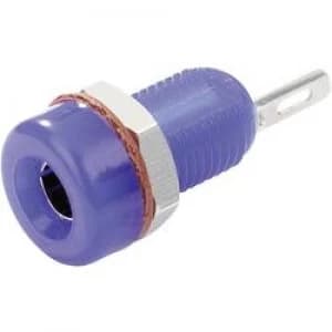 Jack socket Socket vertical vertical Pin diameter 4mm Blue SC