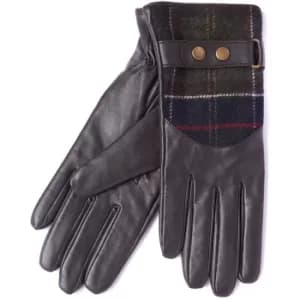 Barbour Womens Dee Tartan Gloves Brown Medium