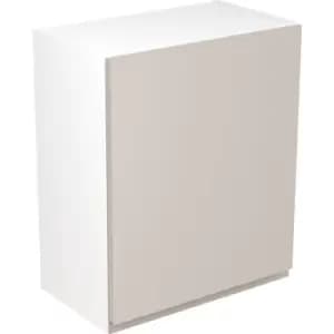 Kitchen Kit Flatpack J-Pull Kitchen Cabinet Wall Unit Super Gloss 600mm in Light Grey MFC