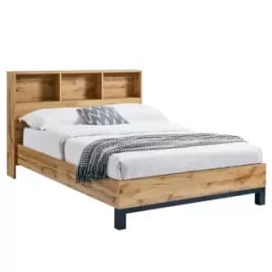 Julian Bowen Bali Bookcase Headboard Bed 150Cm