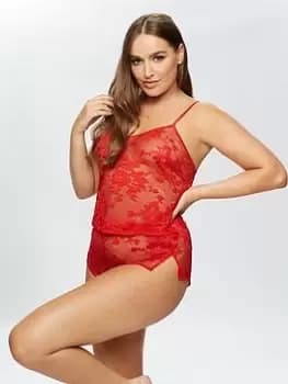 Ann Summers Nightwear & Loungewear The Dark Hours Cami Set - Red, Bright Red Size M Women