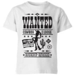 Toy Story Wanted Poster Kids T-Shirt - White - 11-12 Years