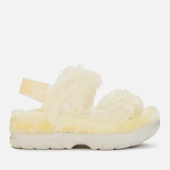 UGG Womens Fluff Sugar Sustainable Sandals - Yellow - UK 3