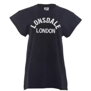 Lonsdale Longline T-Shirt Womens - Black