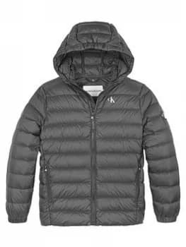Calvin Klein Jeans Boys Light Down Jacket - Black, Size Age: 12 Years