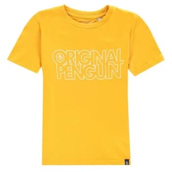 Original Penguin Logo T-Shirt - Yellow