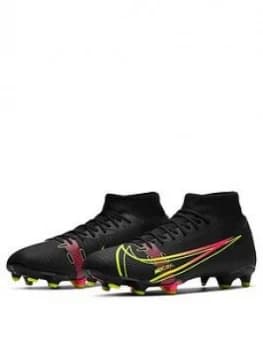 Nike Mercurial Superfly 7 Academy Firm Ground Football Boots - Black, Size 10, Men