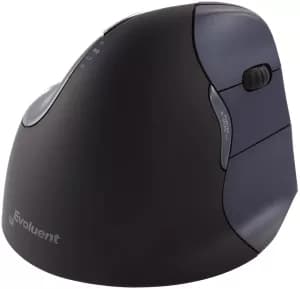 Evoluent Vertical Mouse 4 VM4RW Ergonomic mouse Optical Ergonomic Black, Silver