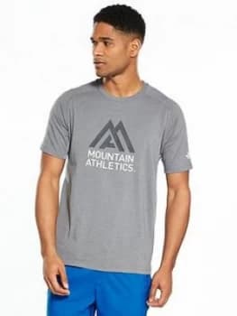 The North Face Mountain Athletic Wicker Graphic Crew T Shirt Grey Size M Men