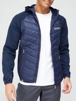 Regatta Andreson Hybrid Hooded Jacket - Navy, Size 2XL, Men