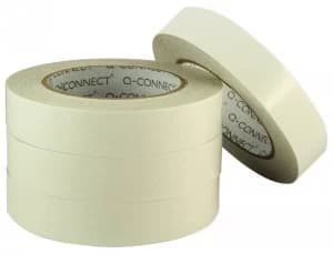 Q Connect Double Sided Tape 25mm X 33M - 6 Pack