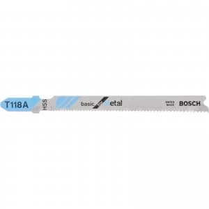 Bosch T118 A Metal Cutting Jigsaw Blades Pack of 100