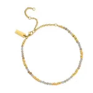 ChloBo Gold Plated & Citrine Graceful Sun Anklet