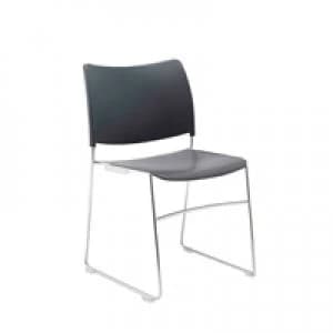 Arista Heavy Duty Stacking Black Chair KF74198