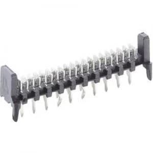 Lumberg MICS 14 Micro Module Blade Connector With Retaining Hooks Soldering contacts are arraged in double row Number of