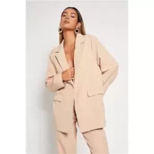 I Saw It First Woven Single Breasted Tailored Blazer - Brown