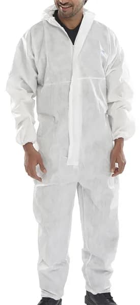 BEESWIFT Beeswift Disposable Coverall Microporous Type 5/6 White L COC20WL