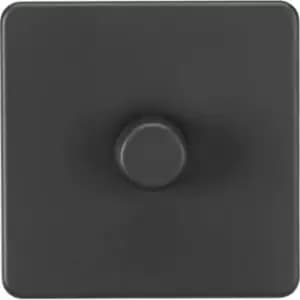 MLA Knightsbridge Screwless 1G 2-Way 10-200W (5-150W LED) Trailing Edge Dimmer Anthracite - SF2181AT