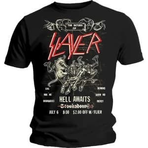 Slayer - Vintage Flyer Mens Large T-Shirt - Black