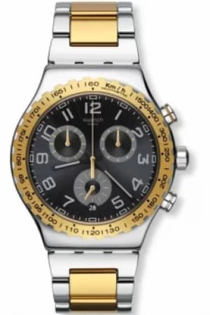 Mens Swatch Golden Youth Chronograph Watch YVS427G