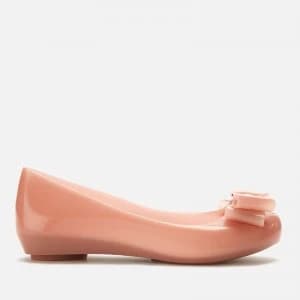 Vivienne Westwood for Melissa Womens Ultragirl 22 Ballet Flats - Nude Bow Orb - UK 3 - Pink