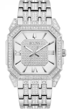 Gents Bulova Crystal Octava Square Watch 96A285