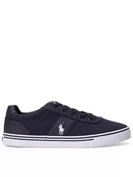 Polo Ralph Lauren Polo Ralph Lauren Hanford Leather Trainers, Newport Navy, Size 9, Men
