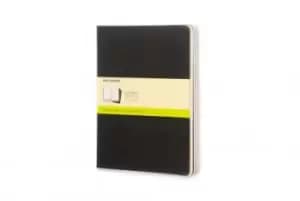 Moleskine Plain Cahier XL - Black Cover (3 Set) by Moleskine