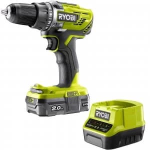 Ryobi R18DD3 ONE+ 18v Cordless Compact Drill Driver 1 x 2ah Li-ion Charger Bag