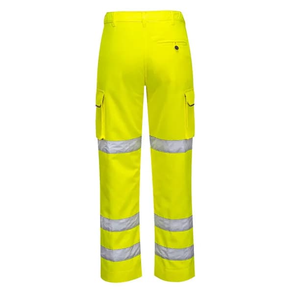 Portwest Womens Three Band Hi Vis Work Trousers LW71YERL Colour: Yellow