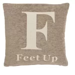 Premier Housewares 'Feet Up' Cushion - Natural