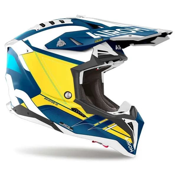 Airoh Aviator 3 Saber Blue Matt Offroad Helmet Size L