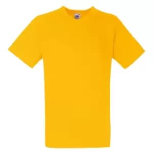 Fruit Of The Loom Mens Valueweight V-Neck, Short Sleeve T-Shirt (M) (Sunflower)