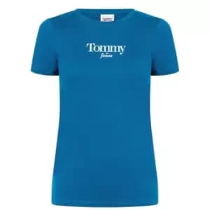 Tommy Jeans Tjw Skinny Essential Logo 1 Ss - Blue