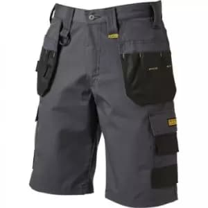 DEWALT Mens Cheverley Cargo Shorts (32R) (Grey) - Grey