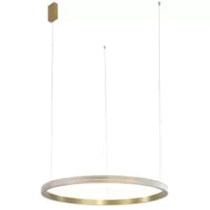 Netlighting Merano Columbia 85cm Integrated LED Pendant Ceiling Light Antique Br