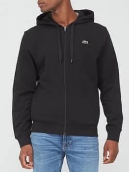 Lacoste Classic Zip Through Hoodie - Black